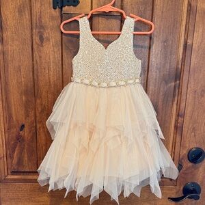 American Princess Sparkling Cream toddler Dress
